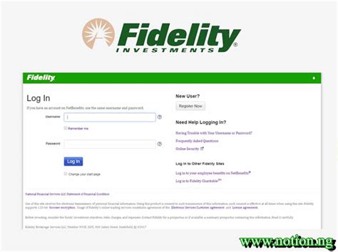 Log in to Fidelity .